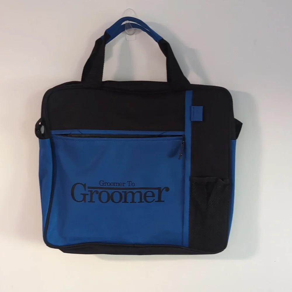 Blue and Black Groomer To Groomer Dog Carrying Bag